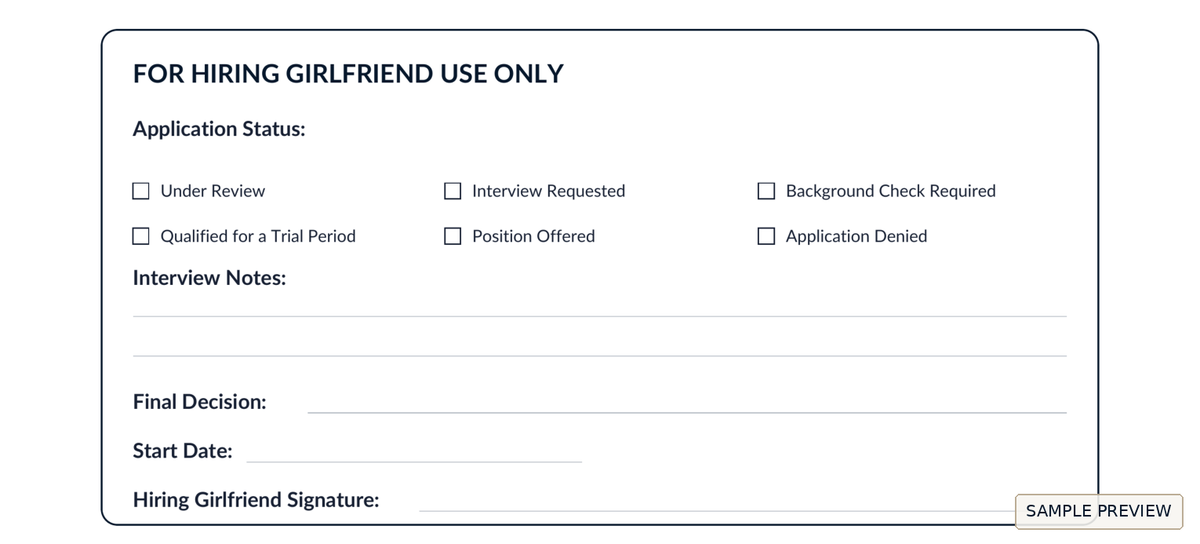 BOYFRIEND APPLICATION