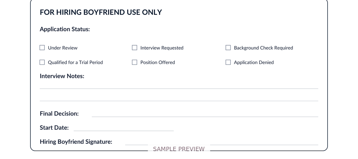 Girlfriend Application